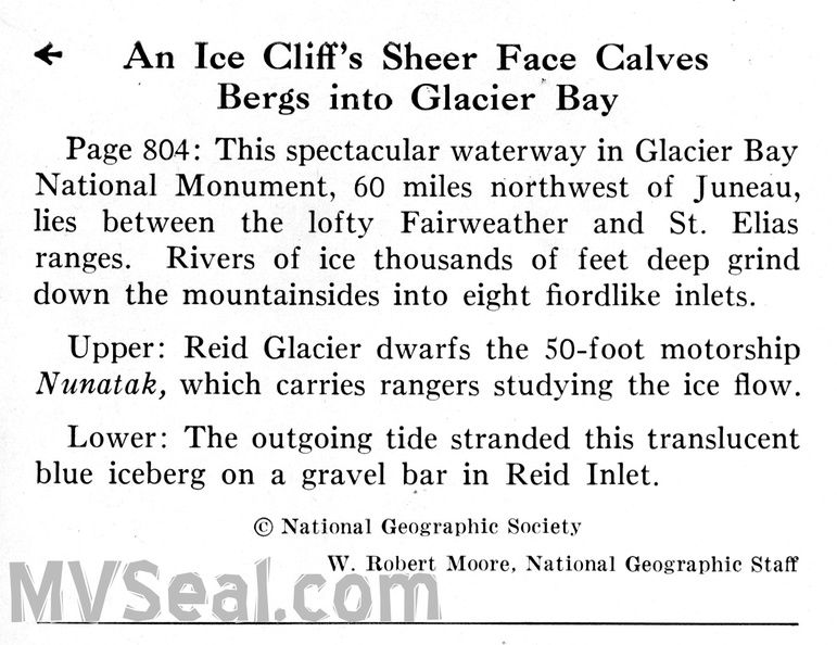 Nunatak Reid Glacier National Geographic June 1956 2--POST